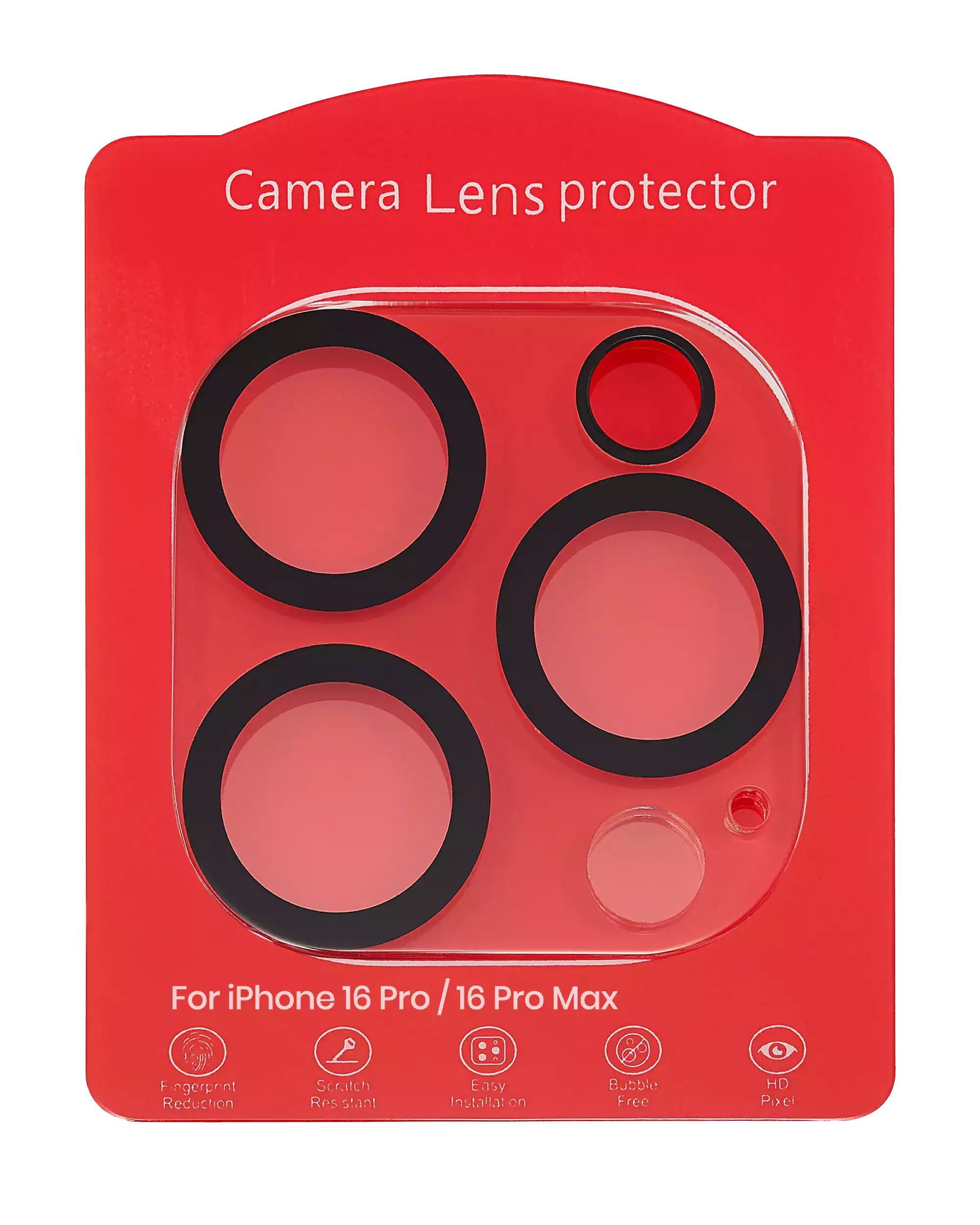 Casper Kamera-Objektivschutz für iPhone 16 Pro / 16 Pro Max (Crystal Full Cover)