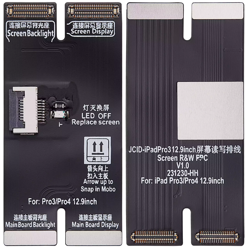 Read/Write FPC for iPad Pro 12.9" 3rd Gen (2018) and 4th Gen (2020) (JC-V1S Pro / V1SE)