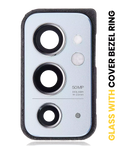 Kameralinse hinten mit Abdeckring für OnePlus 9RT 5G (Nano Silver)