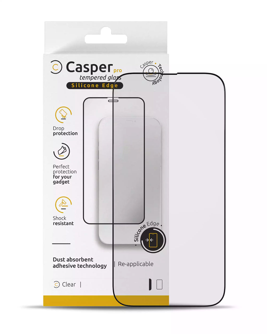 Casper Pro Tempered Glass für iPhone 16/17 Pro Max (Clear)