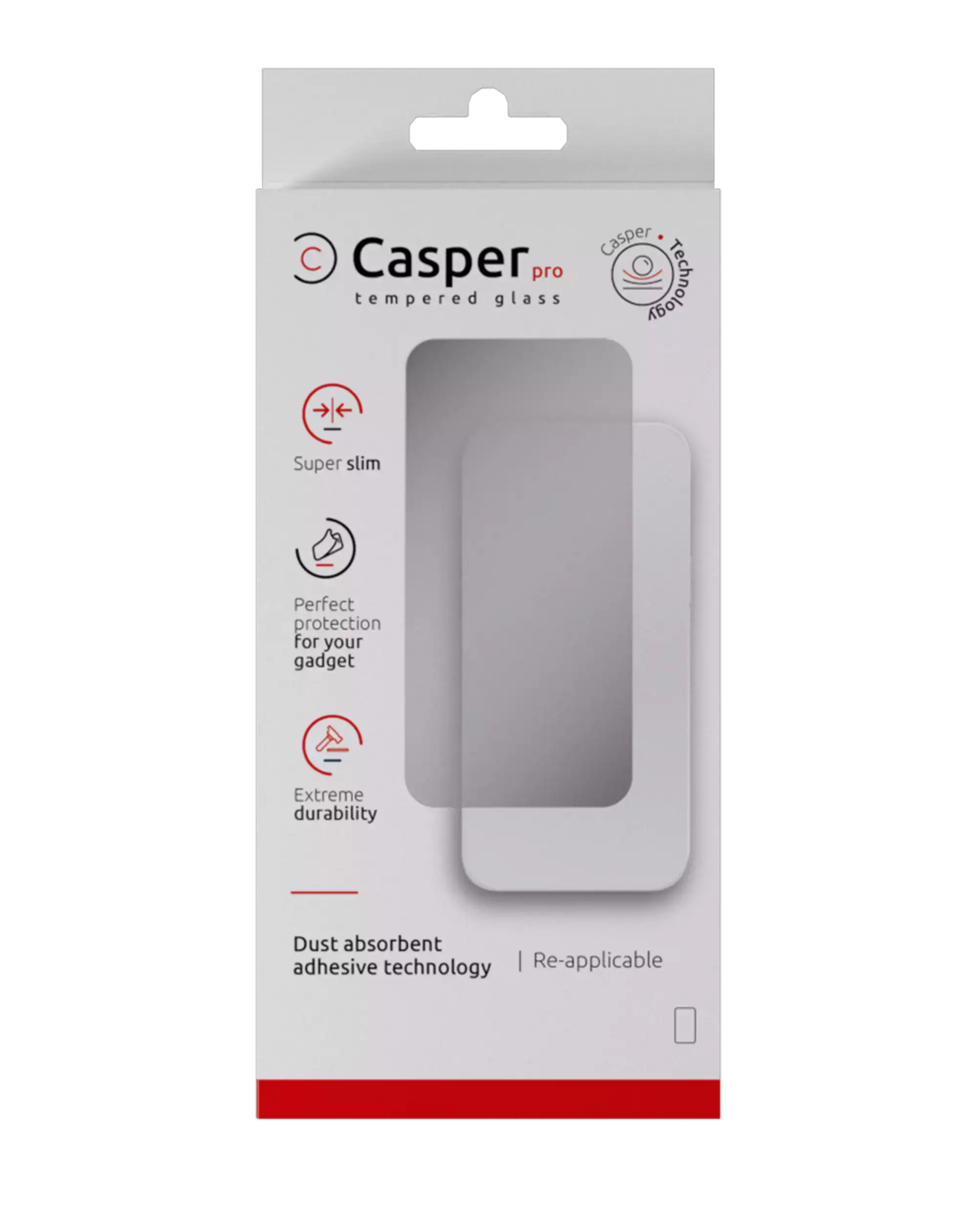 Casper Pro Privacy Temperglas für iPhone 16/17 Pro Max
