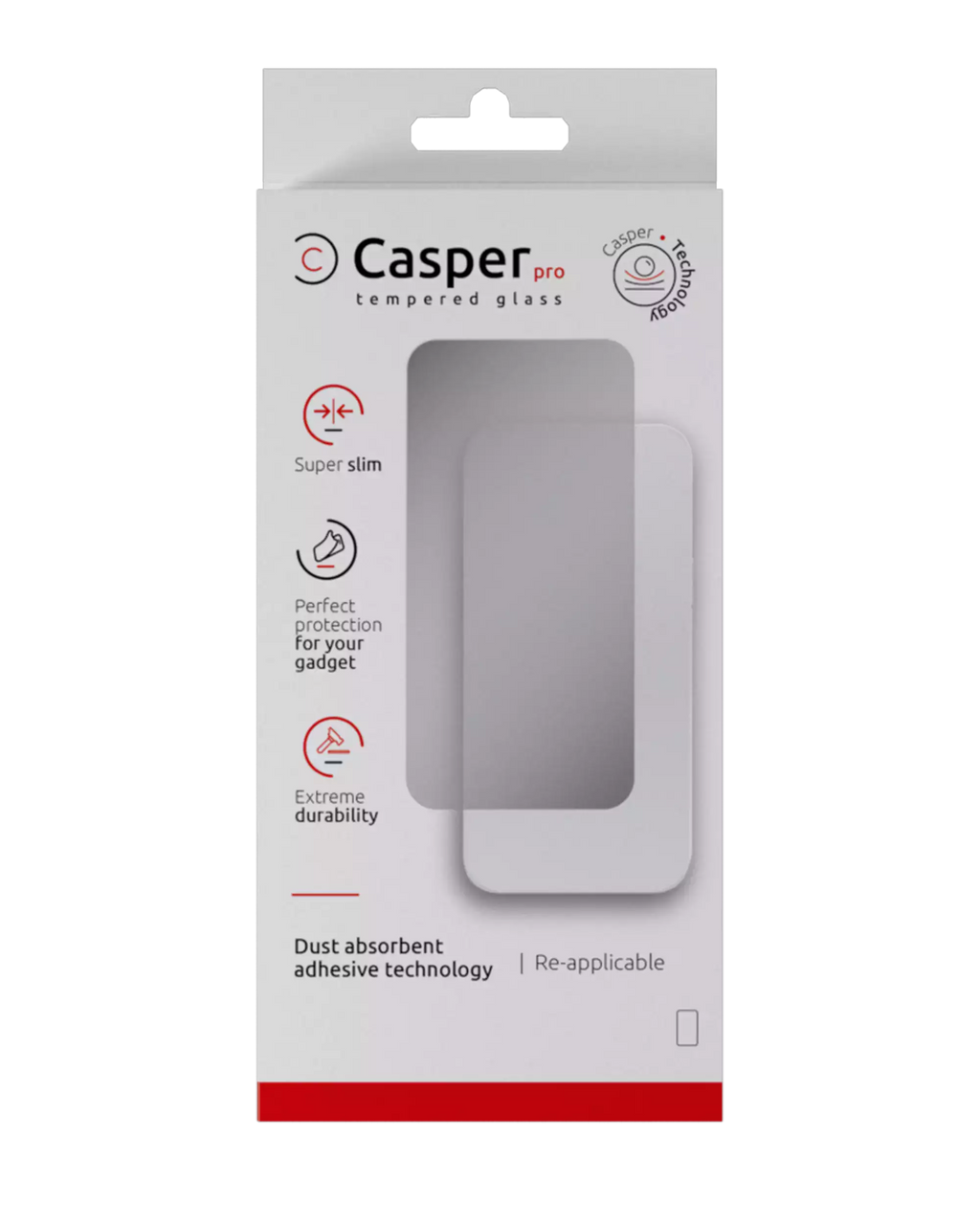 Casper Pro Privacy Temperglas für iPhone 16/17 Pro Max