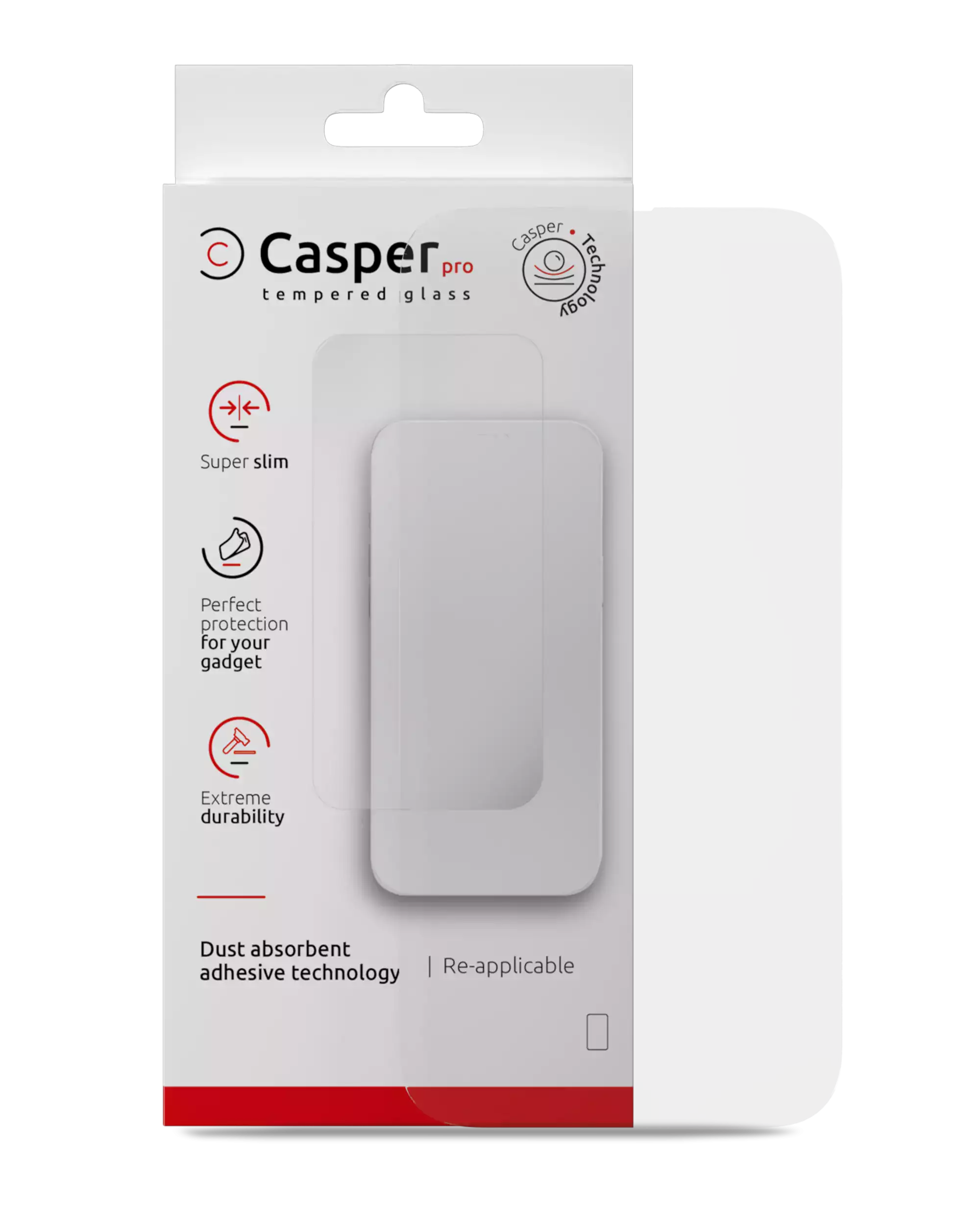 Casper Pro Temperglas für iPhone 16 Pro Max / 17 Pro Max (Retail Pack) (Clear)