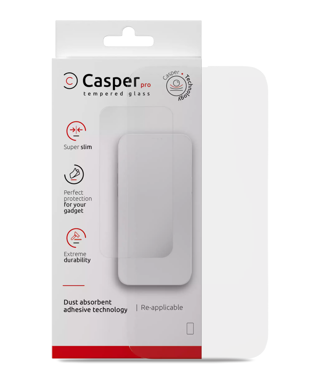 Casper Pro Temperglas für iPhone 16 Pro Max / 17 Pro Max (Retail Pack) (Clear)