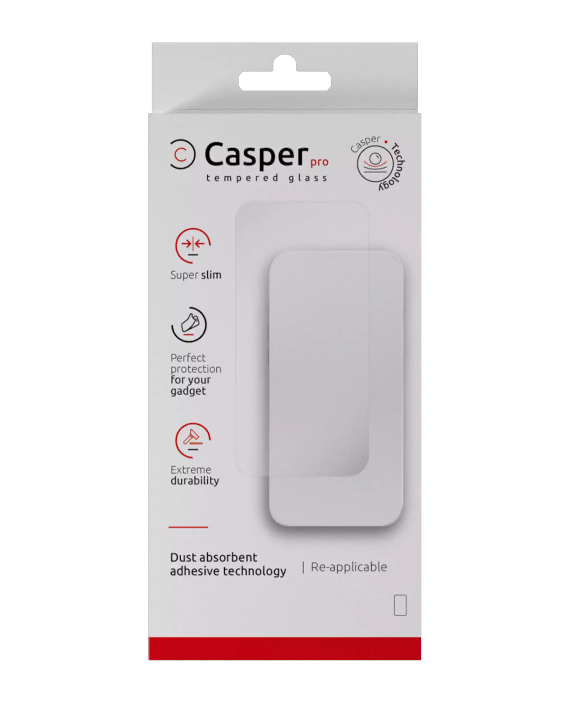 Casper Pro Temperglas für iPhone 16 Pro Max / 17 Pro Max (Retail Pack) (Clear)