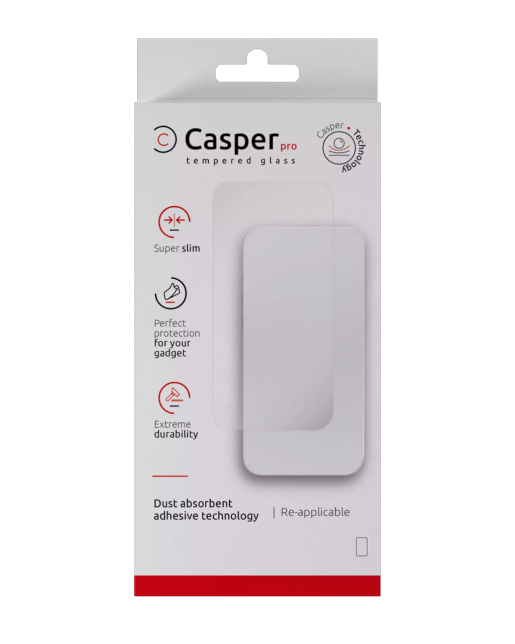 Casper Pro Temperglas für iPhone 16 Pro Max / 17 Pro Max (Retail Pack) (Clear)