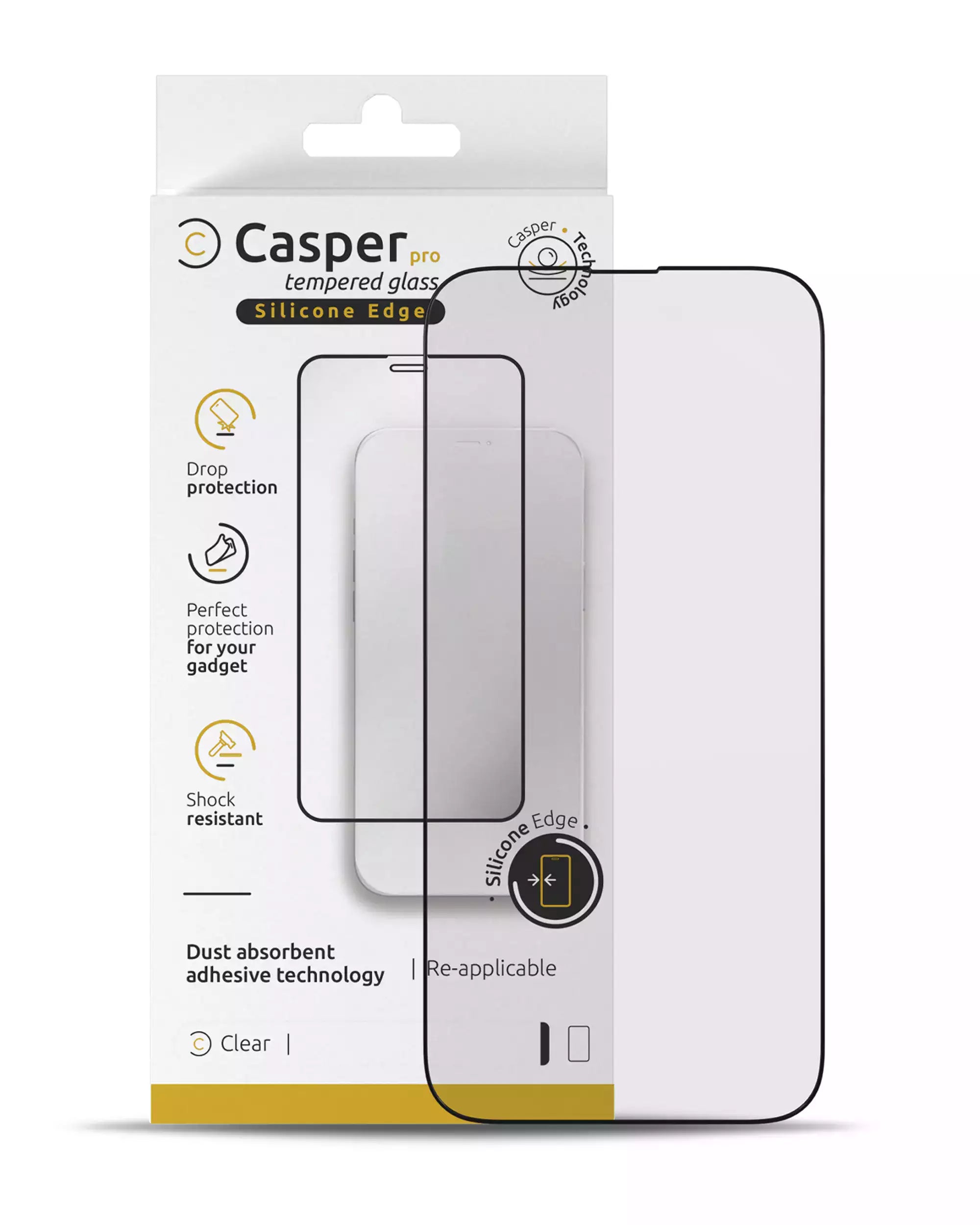 Casper Pro Panzerglas für iPhone 16 Pro/17/17 Pro (Retail) (Klar)