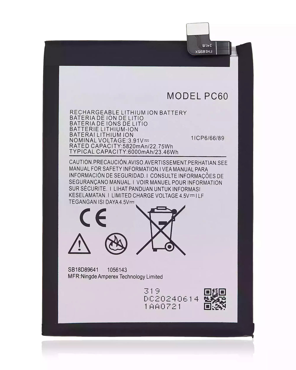 Ersatzbatterie für Motorola Moto G54/G54 Power/G64 5G