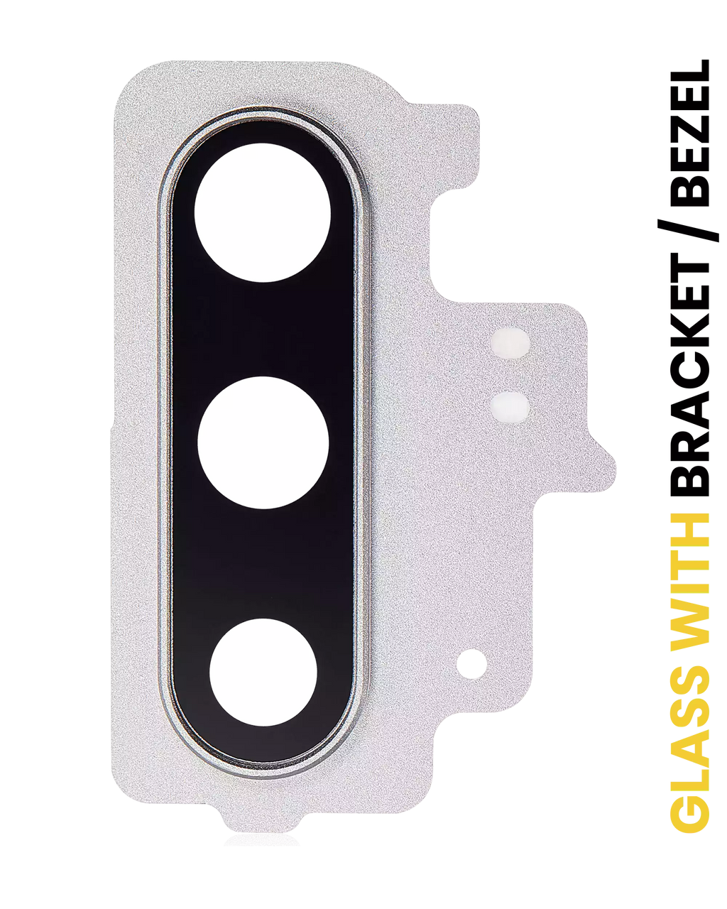 Rear Camera Lens with Holder and Decorative Frame for Samsung Galaxy Note 10 (Aura Glow / Silver)