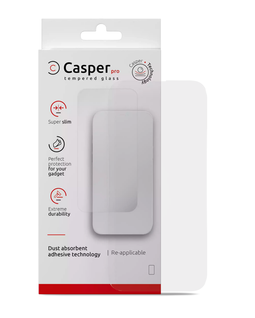 Casper Pro Tempered Glass für iPhone 13 Pro Max / 14 Plus (Retail Pack) (Clear)