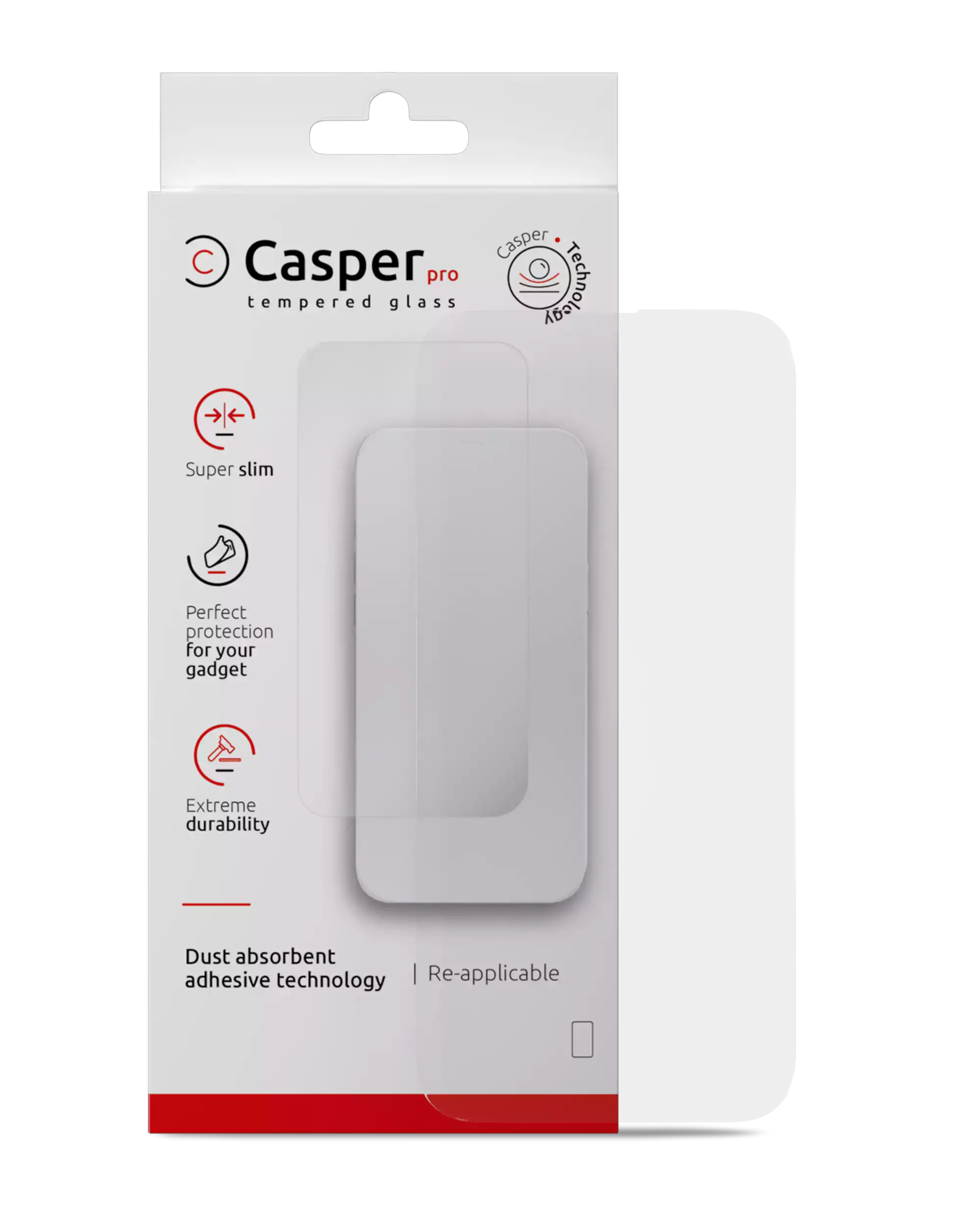 Casper Pro Tempered Glass für iPhone 13 Pro Max / 14 Plus (Retail Pack) (Clear)
