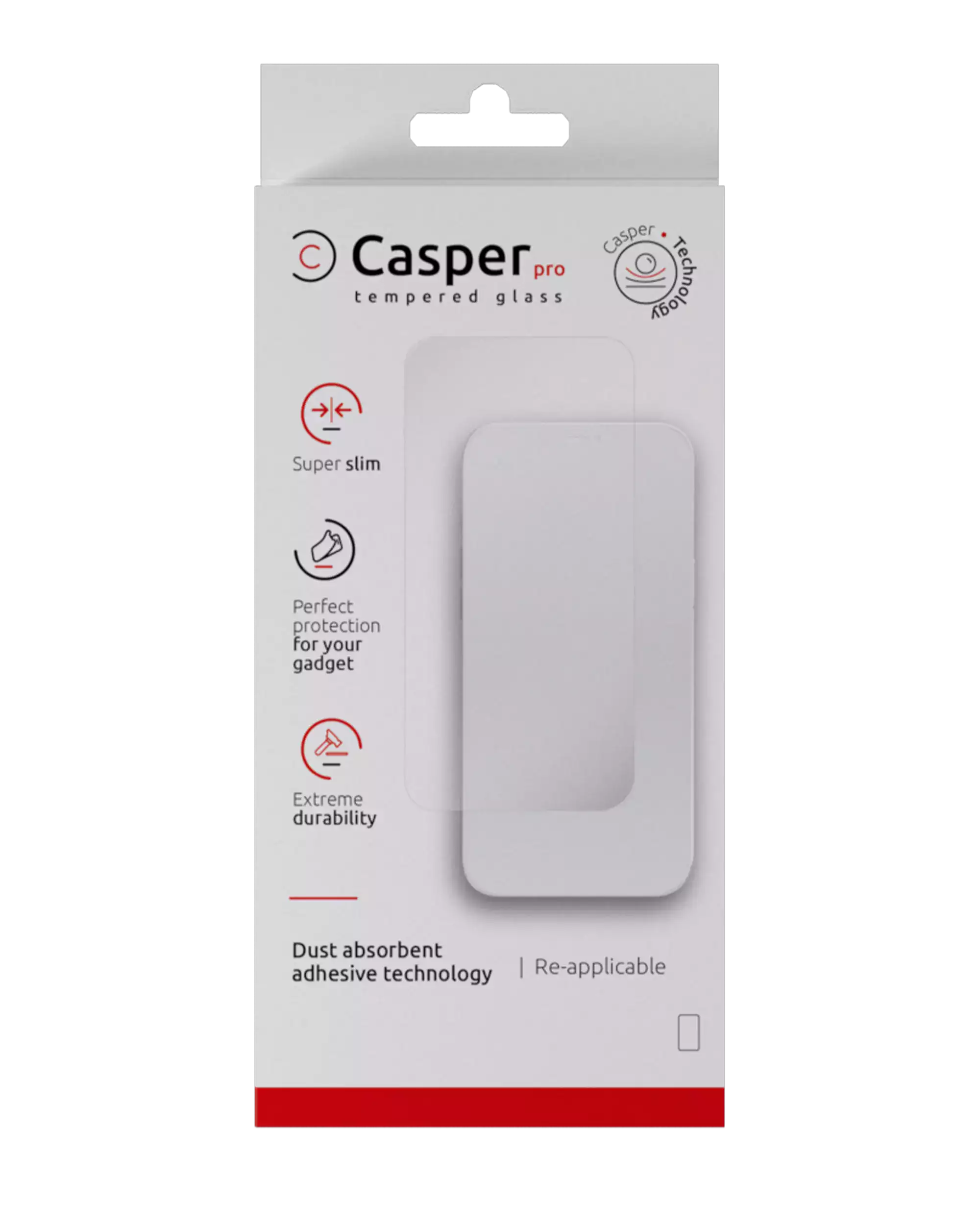 Casper Pro Tempered Glass für iPhone 13 Pro Max / 14 Plus (Retail Pack) (Clear)