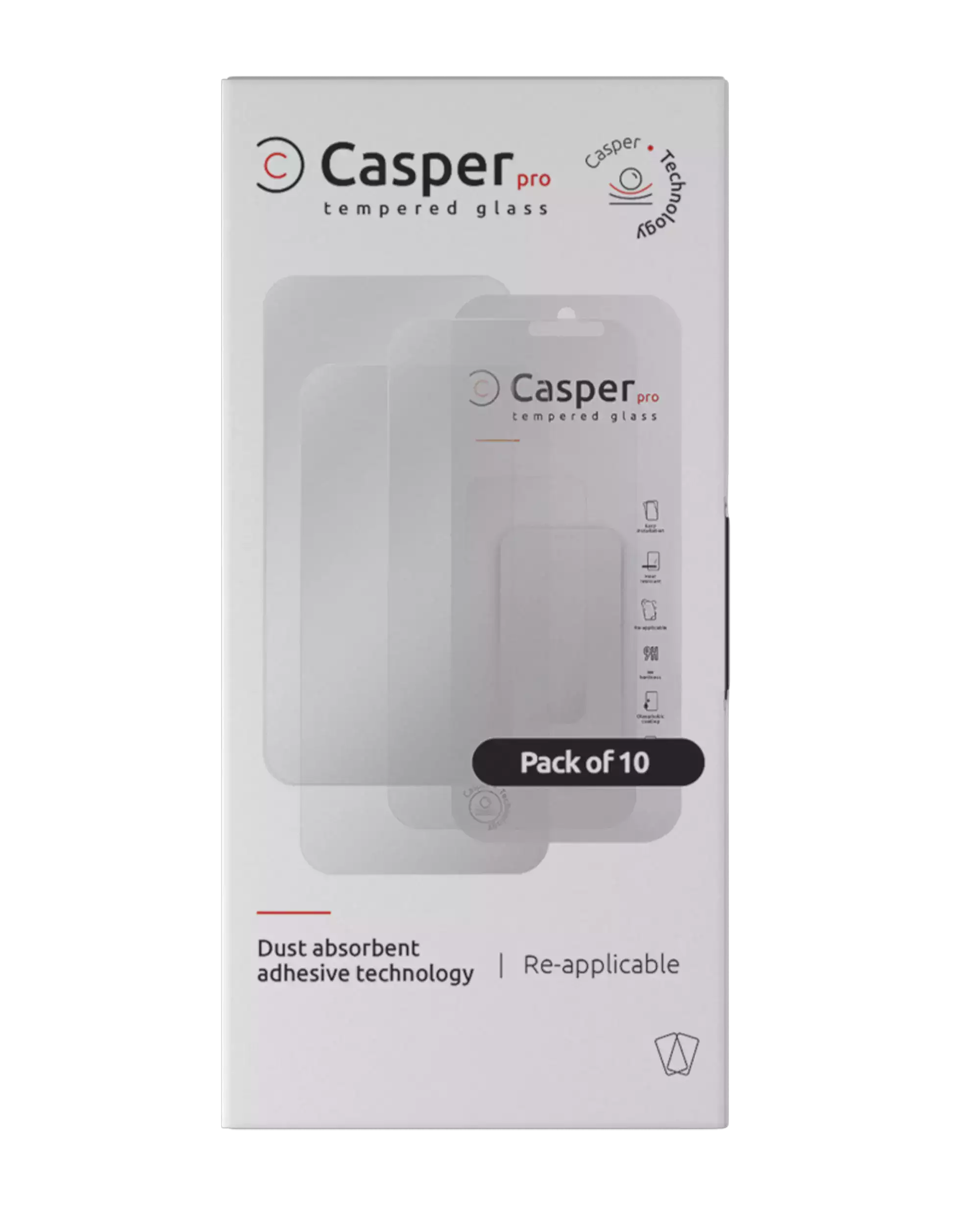 Casper Pro Tempered Glass for iPhone 13 Pro Max / 14 Plus (10 Pack) (Matte)