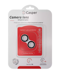 Casper Camera Lens Protector for iPhone 15 / 15 Plus (Black) (Clear)