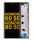OLED-Display mit Rahmen für Honor 60 SE / 80 SE (Refurbished) (Schwarz)