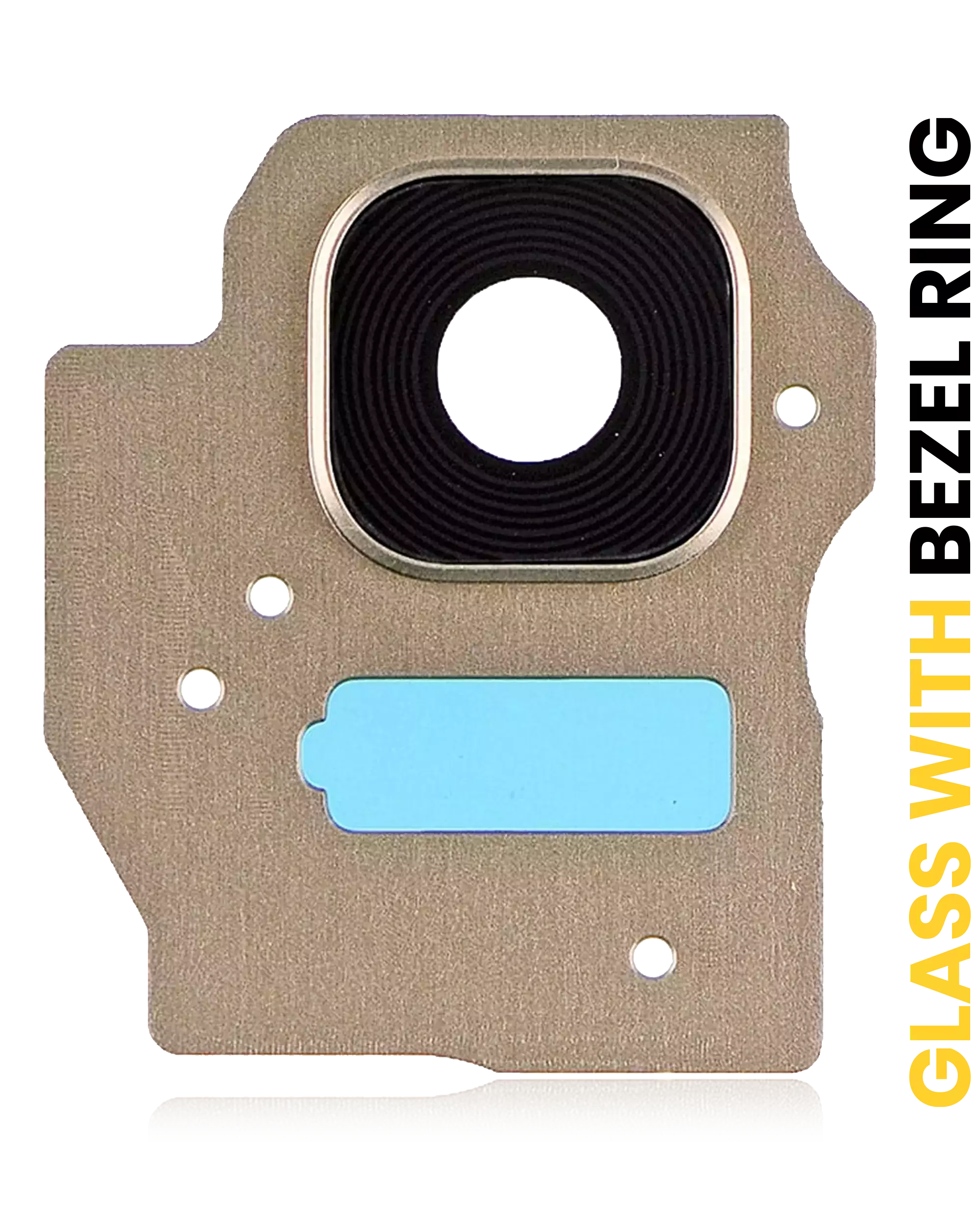 Kameralinse hinten mit Kantenring für Samsung Galaxy S8 Plus (Gold)