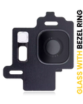 Rear Camera Lens with Bezel Ring for Samsung Galaxy S8 (Midnight Black)