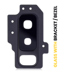 Kameralinse hinten mit Halterung/Rahmen für Samsung Galaxy S9 Plus (Schwarz)