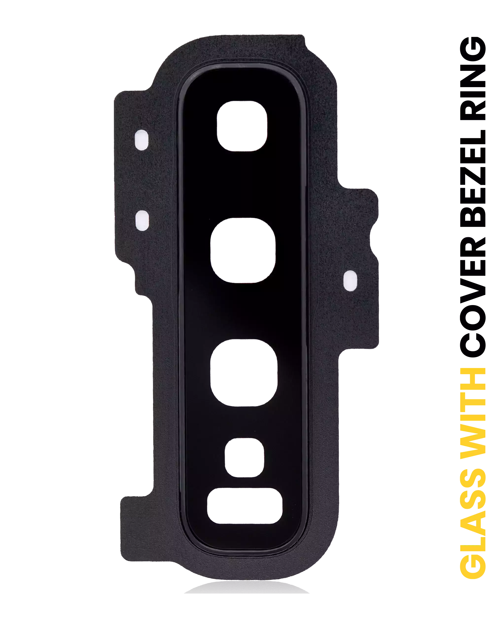 Kameralinse hinten mit Rahmenring für Samsung Galaxy S10 Plus (Prism Black)