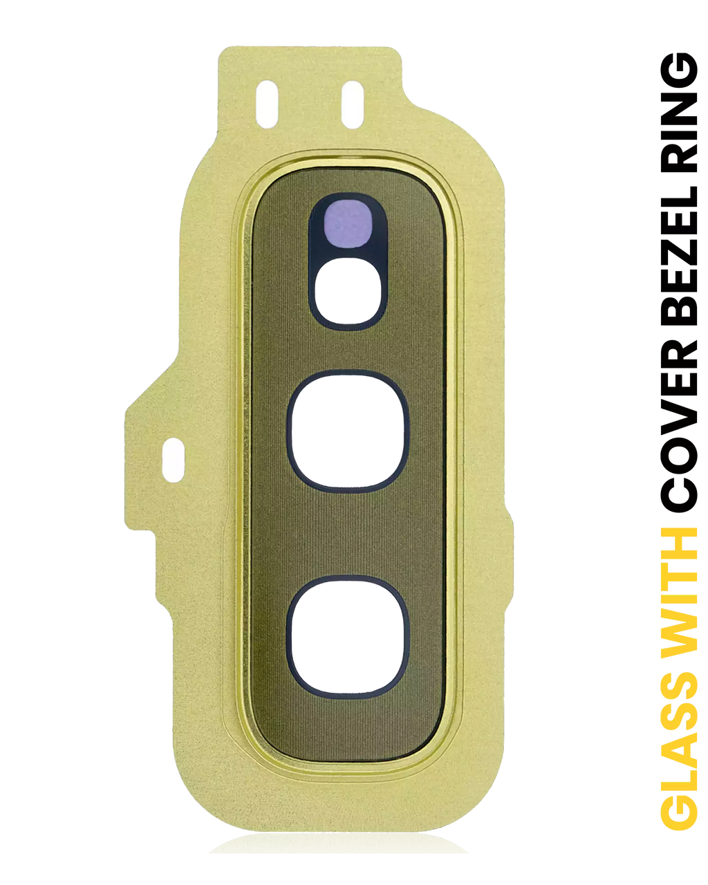 Rear Camera Lens with Cover and Frame Ring for Samsung Galaxy S10e (Gold)