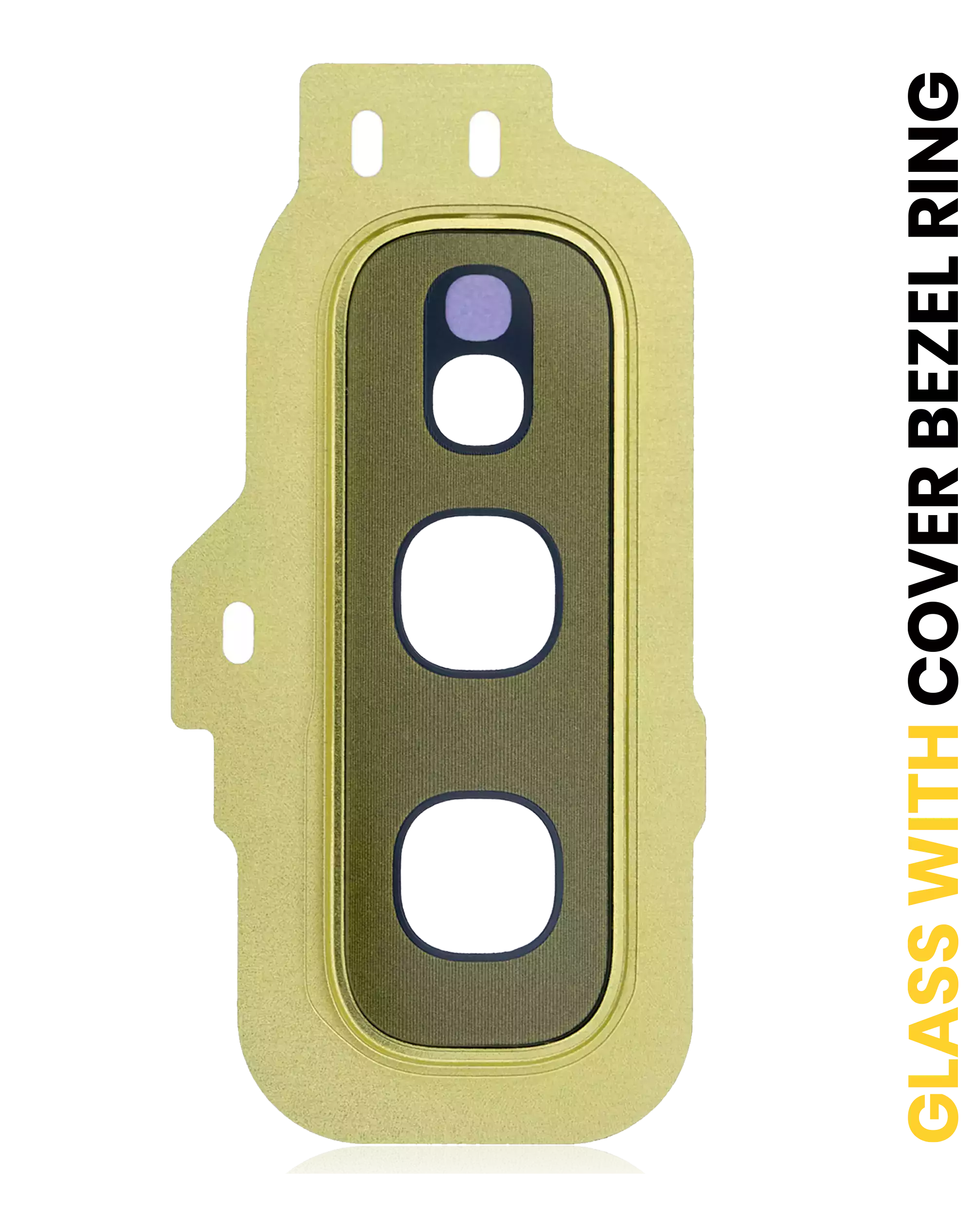 Rear Camera Lens with Cover and Frame Ring for Samsung Galaxy S10e (Gold)