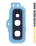 Rear Camera Lens with Cover and Frame Ring for Samsung Galaxy S10E (Prism Blue)