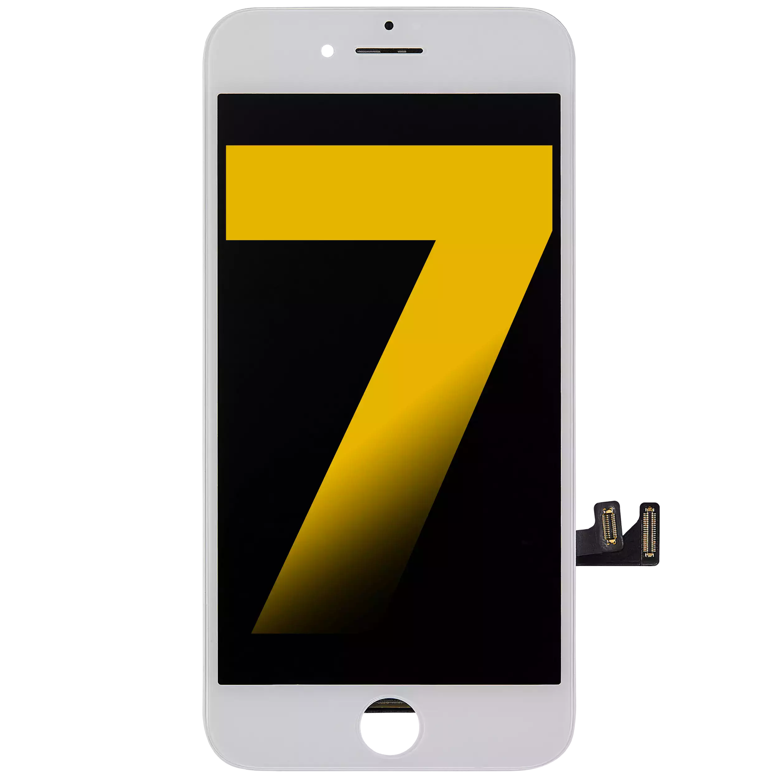LCD-Display mit Stahlplatte für iPhone 7 (Refurbished) (Weiß)