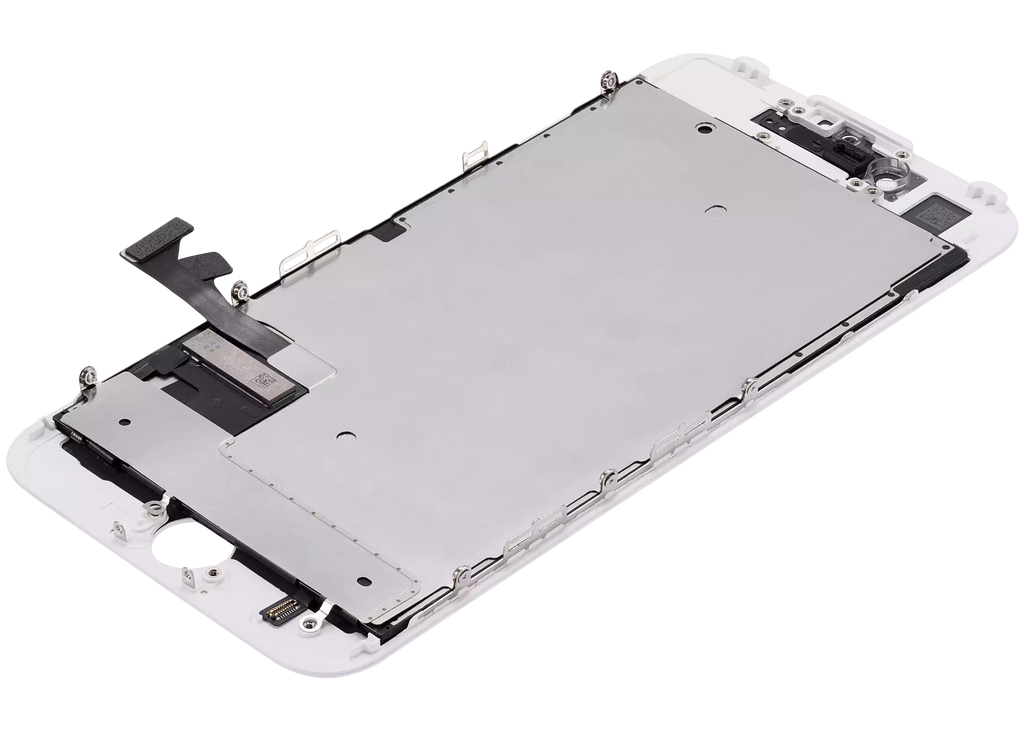 LCD-Display mit Stahlplatte für iPhone 7 (Refurbished) (Weiß)