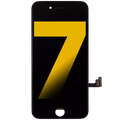 LCD-Display mit Stahlplatte für iPhone 7 (Refurbished) (Schwarz)