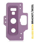 Rear Camera Lens with Holder and Frame for Samsung Galaxy Note 9 (Lavender Purple)