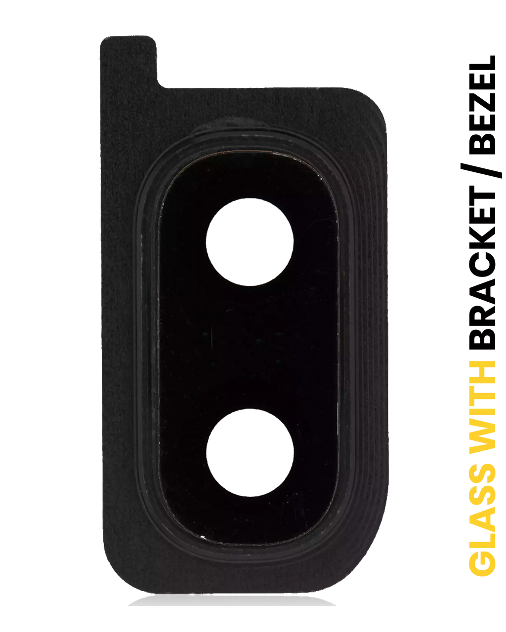 Kameralinse hinten mit Rahmen für Samsung Galaxy A20 (Schwarz)
