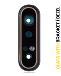 Rear Camera Lens Glass with Frame and Bracket for Samsung Galaxy A80 (A805 / 2019) - Phantom Black