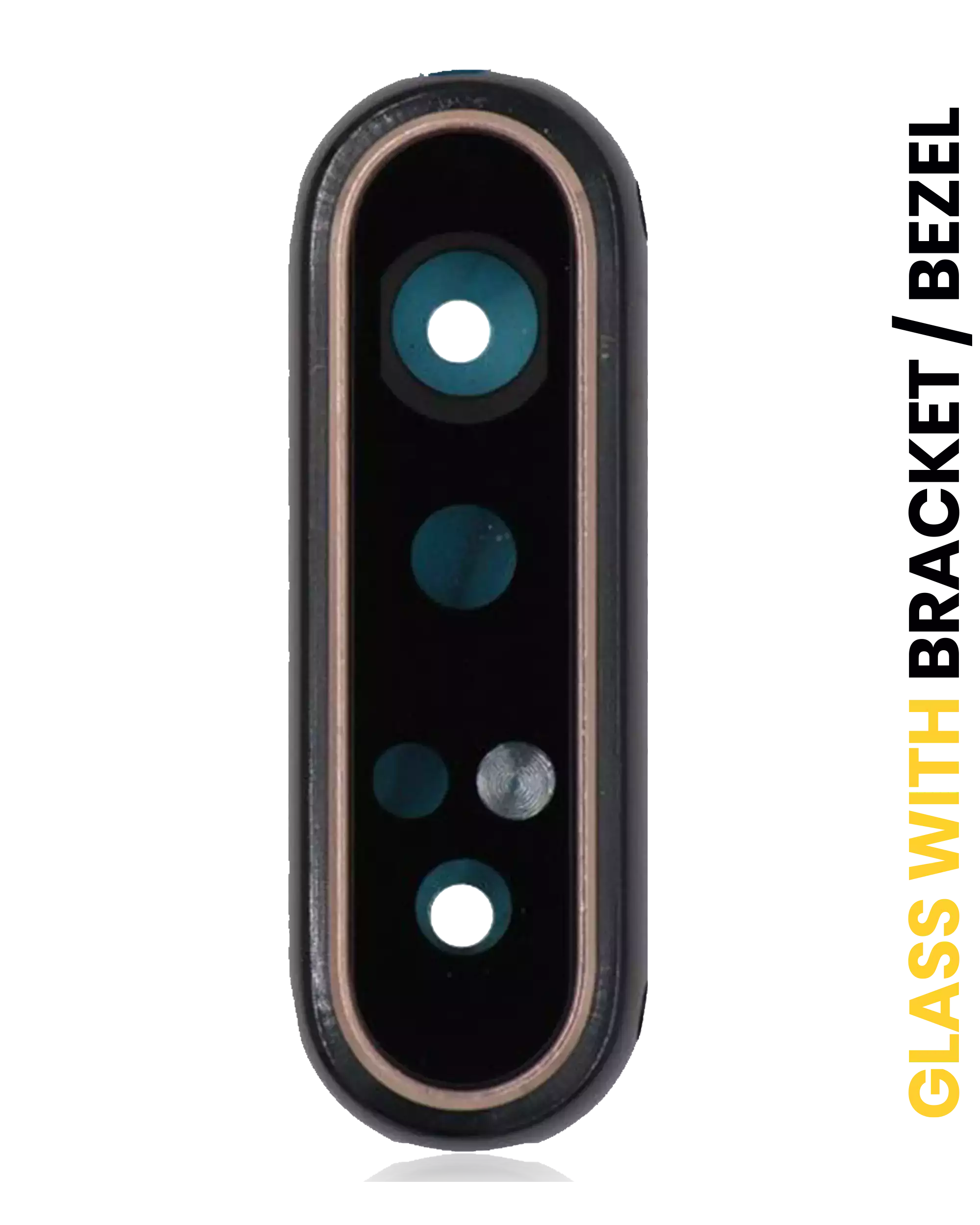 Rear Camera Lens Glass with Frame and Bracket for Samsung Galaxy A80 (A805 / 2019) - Phantom Black