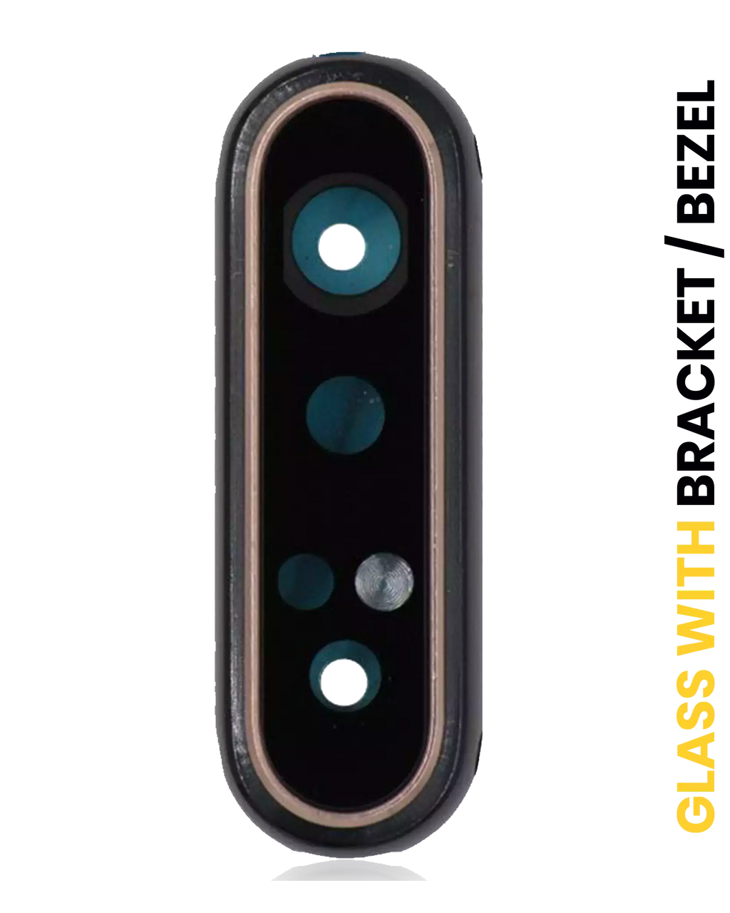 Kameraglas hinten mit Halterung & Rahmen für Samsung Galaxy A80 Phantom Black