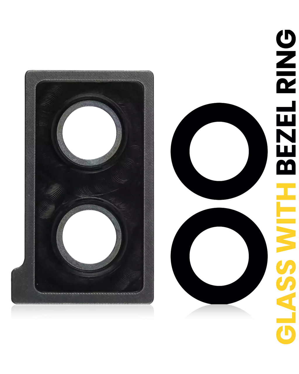Kameralinse hinten mit Zierring für Huawei Mate 10 (Schwarz)