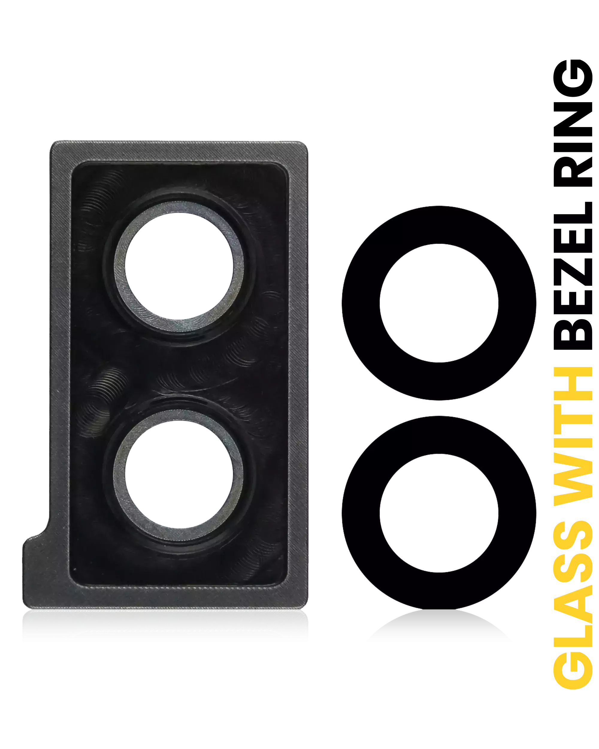 Kameralinse hinten mit Zierring für Huawei Mate 10 (Schwarz)