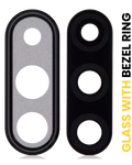 Kameralinse hinten mit Rahmenring für Huawei P30 Lite Schwarz