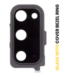 Samsung Galaxy S20 Kameralinse hinten+Abdeckung+Rahmenring Cosmic Gray