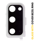 Rückkamera-Linsenabdeckung mit Rahmenring für Galaxy S20/5G (Cloud White)