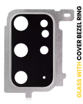 Rear Camera Lens with Bezel for Samsung Galaxy S20 Plus (Cloud White)