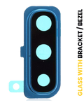 Rear camera lens with holder / frame for Samsung Galaxy A30s (A307/2019) (Blue)