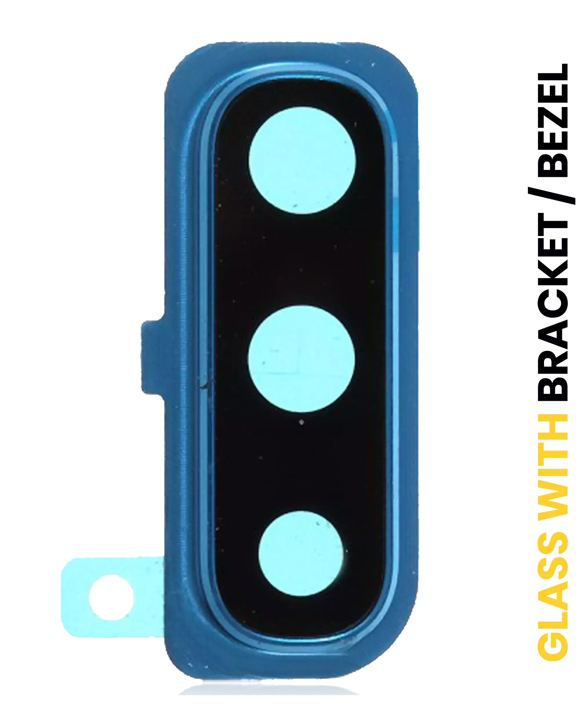 Rear camera lens with holder / frame for Samsung Galaxy A30s (A307/2019) (Blue)