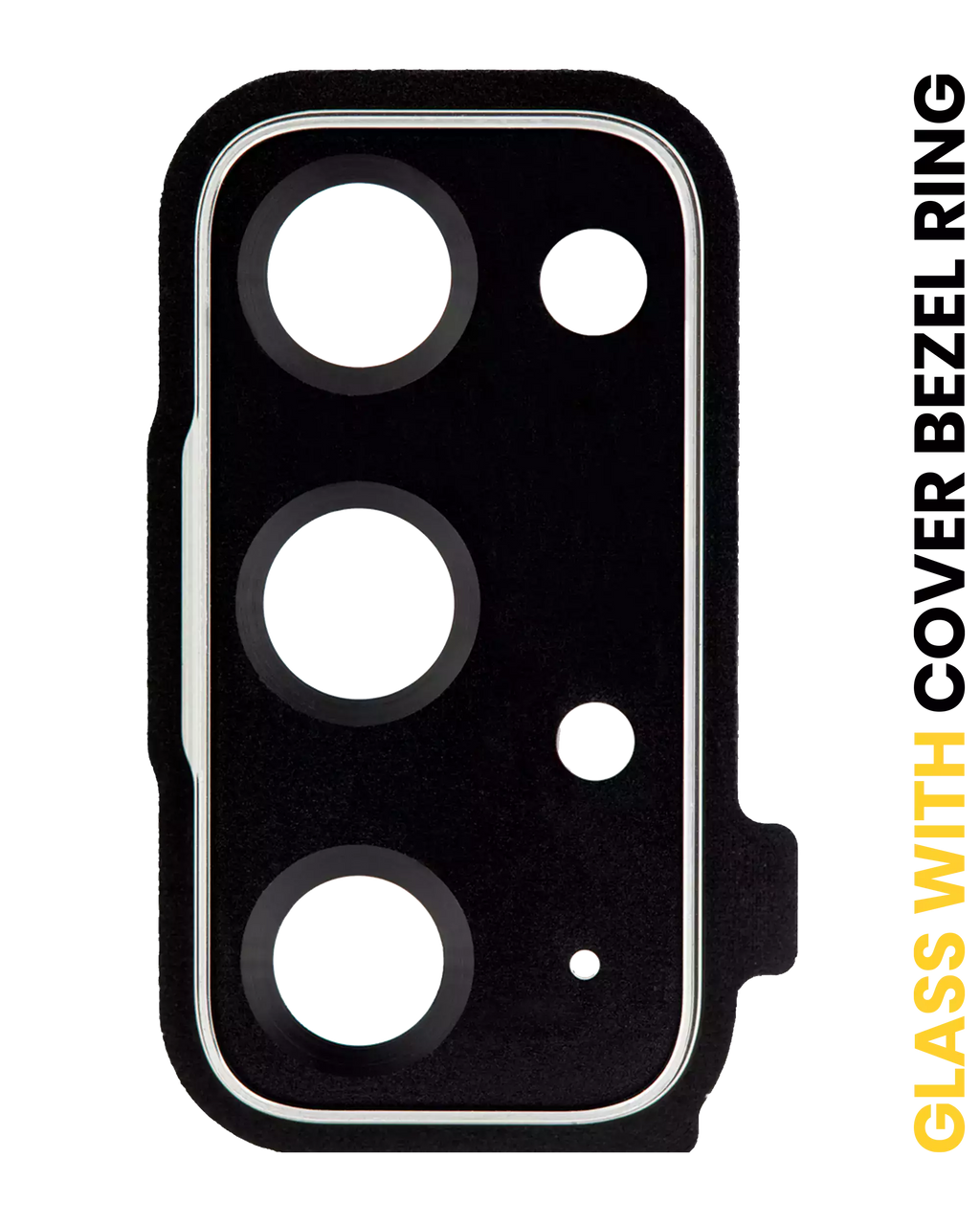 Kameralinse hinten mit Cover-Blendenring für Samsung Galaxy S20 FE Cosmic Black