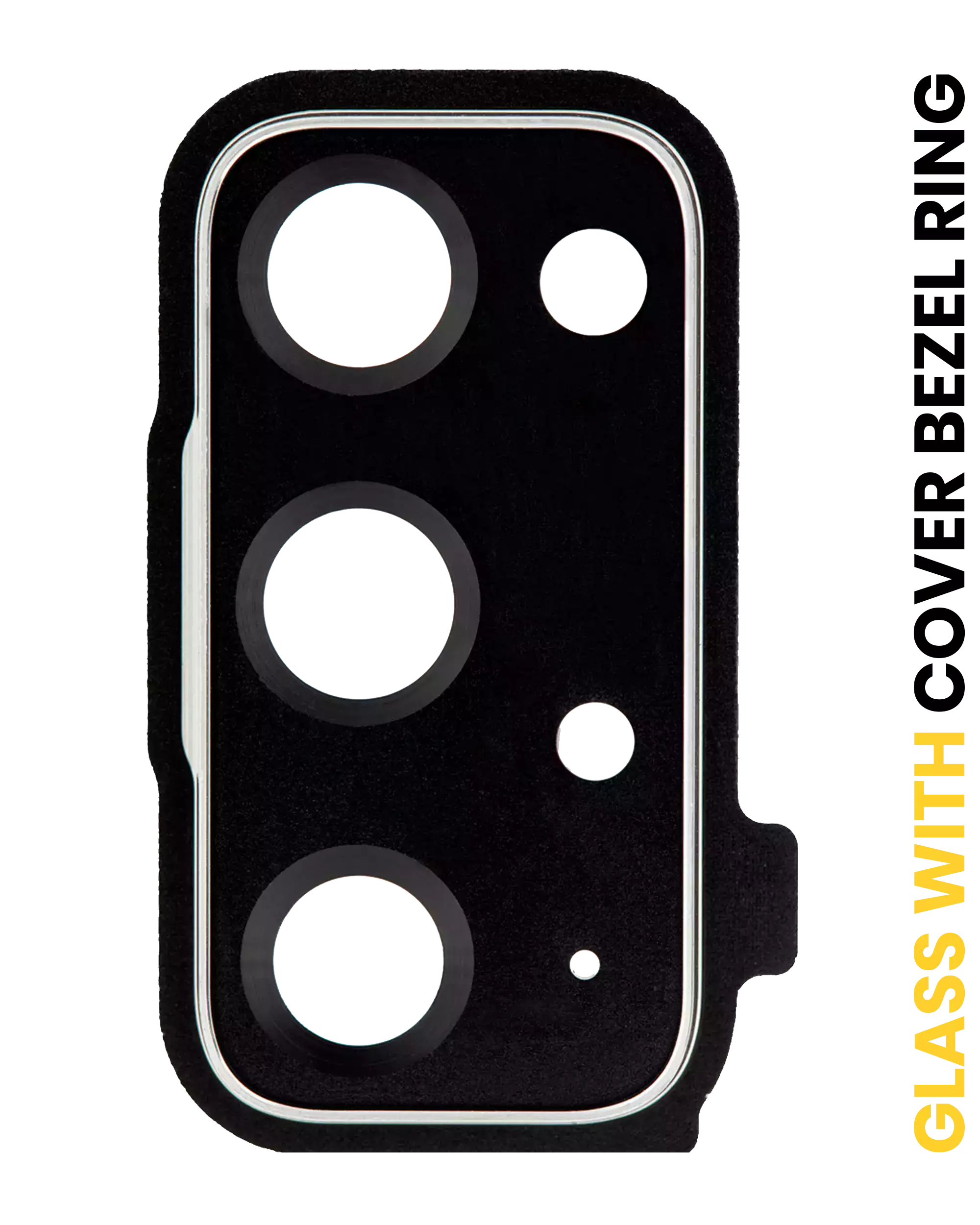 Kameralinse hinten mit Cover-Blendenring für Samsung Galaxy S20 FE Cosmic Black