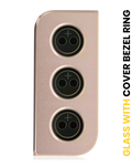 Rear Camera Lens with Bezel for Samsung Galaxy S21 5G (Gold)