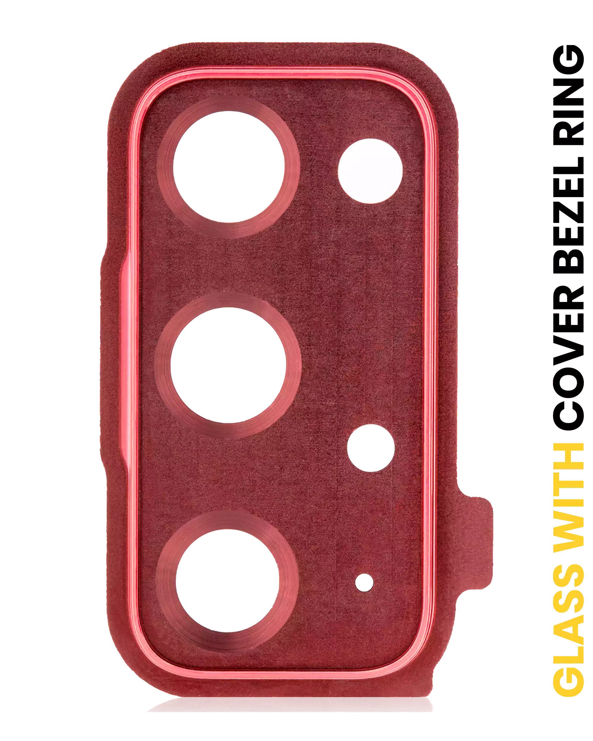 Rear Camera Lens with Cover and Bezel Ring for Samsung Galaxy S20 FE 4G / 5G (Cloud Red)