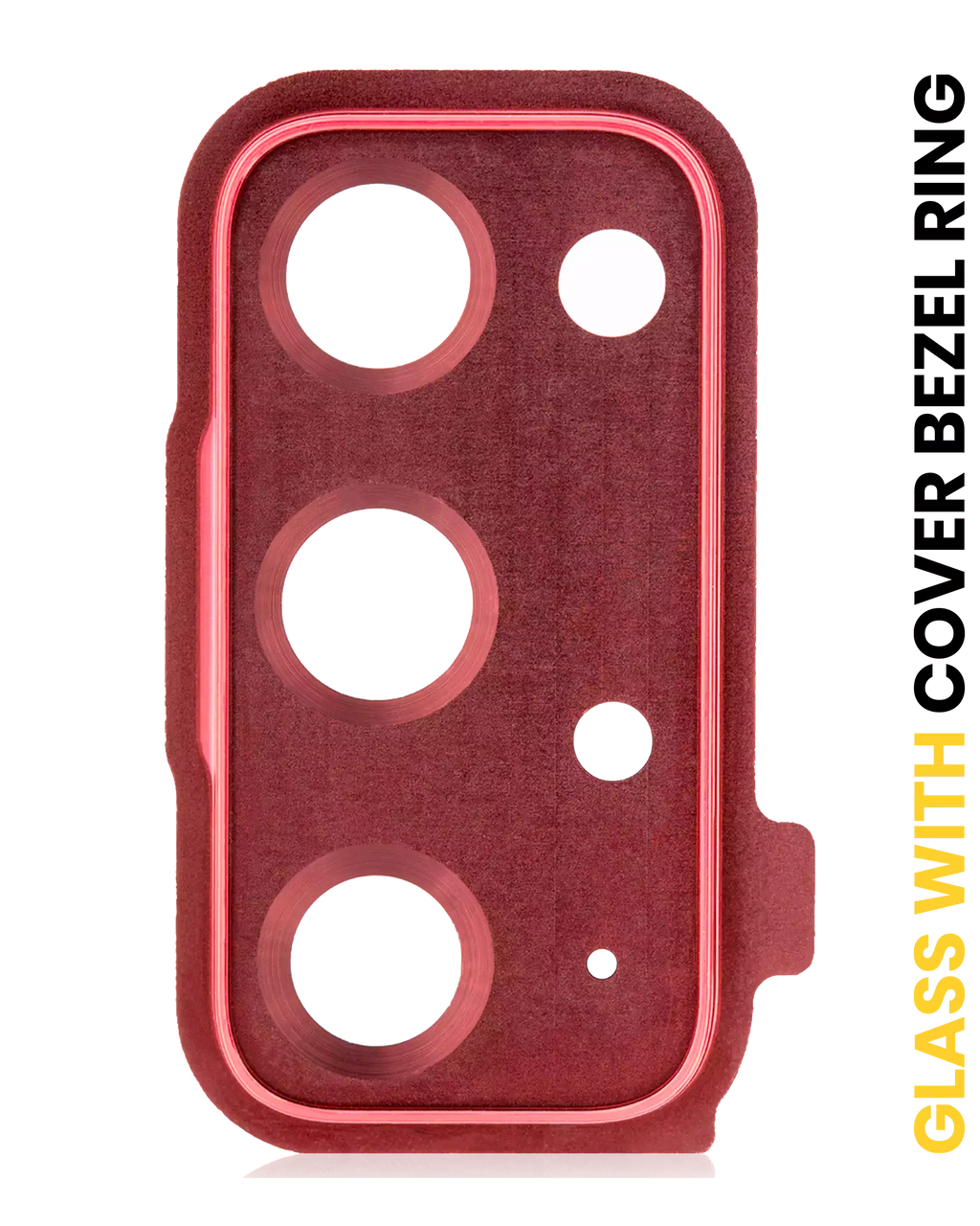 Rear Camera Lens with Cover and Bezel Ring for Samsung Galaxy S20 FE 4G / 5G (Cloud Red)