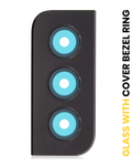 Kameralinse hinten mit Rahmenring für Samsung Galaxy S21 Plus (Phantom Black)