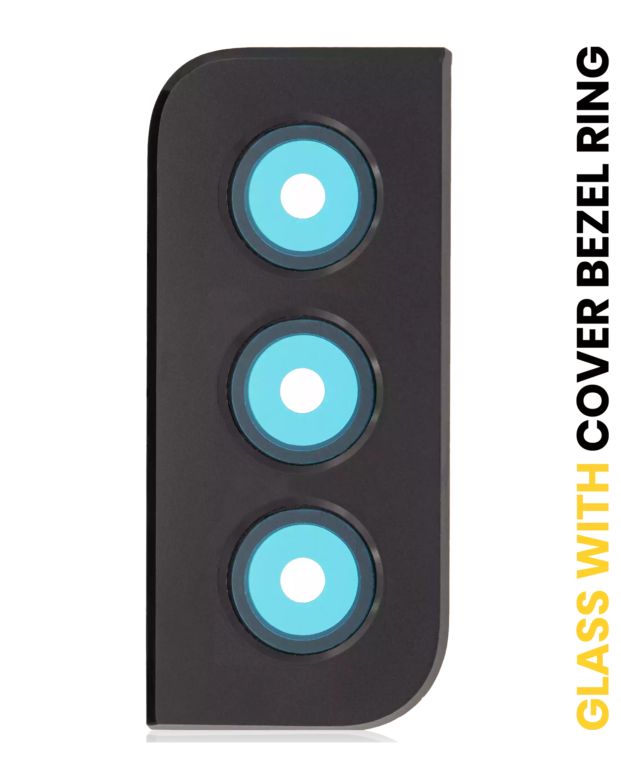 Kameralinse hinten mit Rahmenring für Samsung Galaxy S21 Plus (Phantom Black)