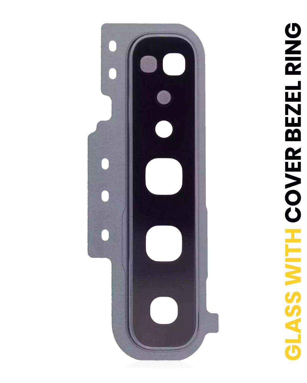 Kameralinse hinten+Abdeckung+Rahmenring für Samsung Galaxy S10 5G Majestic Black